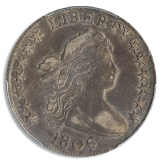 1806 Draped Bust Half Dollar Knobbed 6 PCGS XF40 CAC 1806 Draped Bust Half Dollar Knobbed 6 PCGS XF40 CAC