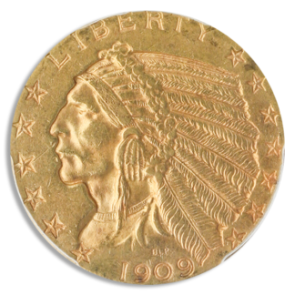 1909-O $5 Indian PCGS AU58 CAC