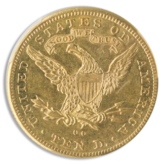 1884-CC $10 Liberty PCGS AU55