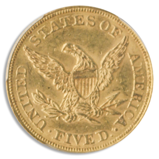 1861 $5 Liberty PCGS MS62 CAC 1861 $5 Liberty PCGS MS62 CAC