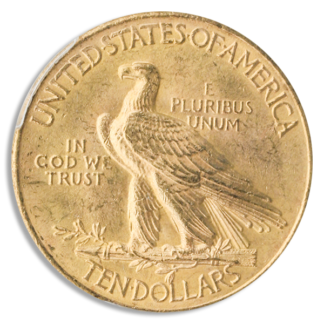 1908 $10 Indian With Motto PCGS MS63 CAC 1908 $10 Indian With Motto PCGS MS63 CAC