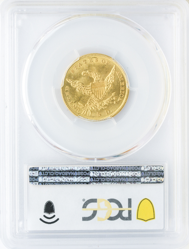 1838 $5 Classic PCGS MS63 CAC + 1838 $5 Classic PCGS MS63 CAC +