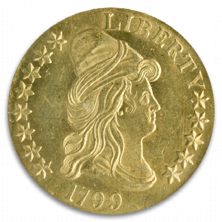 1799 $10 Draped Bust PCGS MS63 CAC 1799 $10 Draped Bust PCGS MS63 CAC