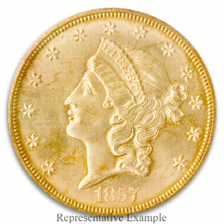 1857-S $20 Liberty S.S. Central America PCGS MS64 1857-S $20 Liberty S.S. Central America PCGS MS64