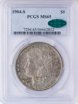 1904-S Morgan $1 Silver Coin PCGS MS65 CAC