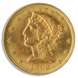 1899-S $5 Liberty PCGS MS64 1899-S $5 Liberty PCGS MS64