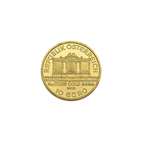 1/10 oz Austrian Gold Philharmonic Coin (BU, Dates Vary) 1/10 oz Austrian Gold Philharmonic Coin (BU, Dates Vary)