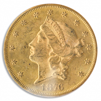 1876-CC $20 Liberty PCGS MS61 CAC 1876-CC $20 Liberty PCGS MS61 CAC