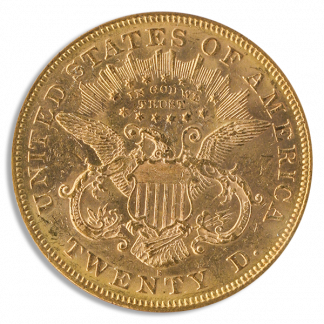 1873-S $20 Liberty Closed 3  PCGS MS61