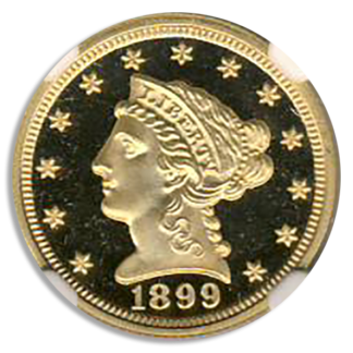 1899 $2 1/2 Liberty NGC PR67 Ultra Cameo CAC 1899 $2 1/2 Liberty NGC PR67 Ultra Cameo CAC