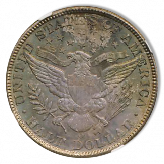 1908-O Barber Half NGC MS67 CAC 1908-O Barber Half NGC MS67 CAC