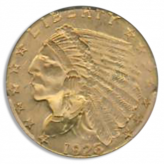 1926 $2 1/2 Indian PCGS MS65 CAC 1926 $2 1/2 Indian PCGS MS65 CAC