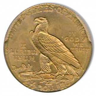 1909 $2 1/2 Indian PCGS MS65 CAC 1909 $2 1/2 Indian PCGS MS65 CAC