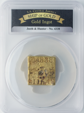 J & H GOLD BAR SSCA #4338 PCGS 7.54 oz $115.49 J & H GOLD BAR SSCA #4338 PCGS 7.54 oz $115.49