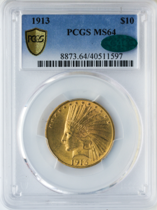 1913 $10 Indian PCGS MS64 CAC 1913 $10 Indian PCGS MS64 CAC