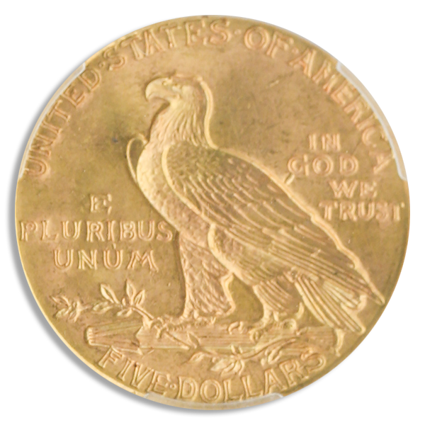 1929 $5 Indian PCGS MS64 +