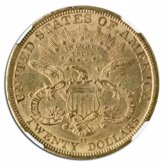1877-CC $20 Liberty NGC AU55 1877-CC $20 Liberty NGC AU55