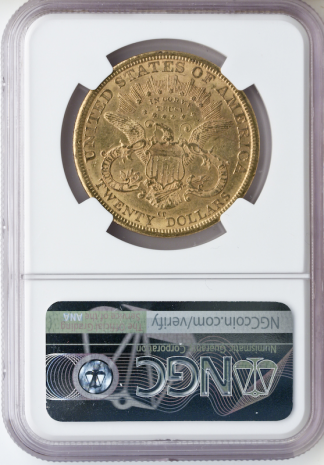 1877-CC $20 Liberty NGC AU55 1877-CC $20 Liberty NGC AU55