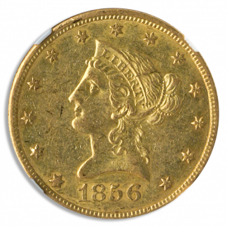 1856-O $10 Liberty NGC AU55 CAC 1856-O $10 Liberty NGC AU55 CAC