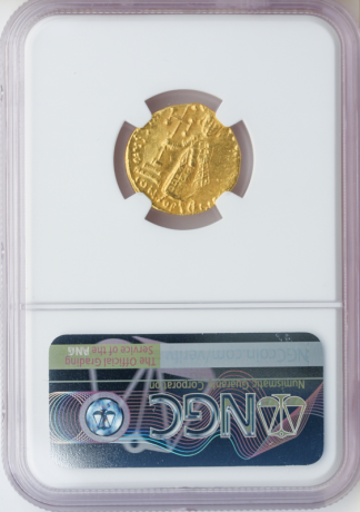 Byzantine Empire Justinian II AV Solidus Christ with Cross NGC MS Str:3 Srf:4 4.0g Byzantine Empire Justinian II AV Solidus Christ with Cross NGC MS Str:3 Srf:4 4.0g