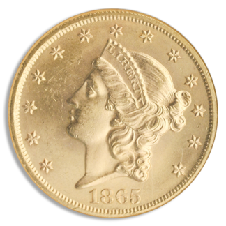 1865 $20 Liberty S.S. Republic NGC MS62 CAC 1865 $20 Liberty S.S. Republic NGC MS62 CAC