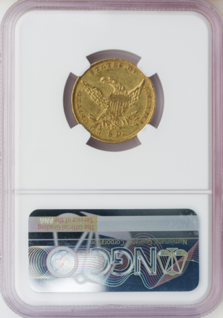 1834 $5 Classic Plain 4 NGC AU53 CAC 1834 $5 Classic Plain 4 NGC AU53 CAC