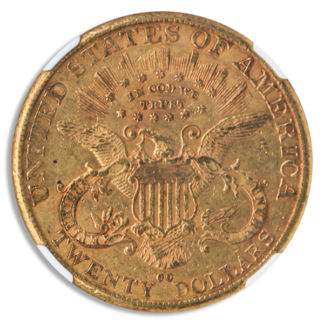 1890-CC $20 Liberty NGC AU55 CAC