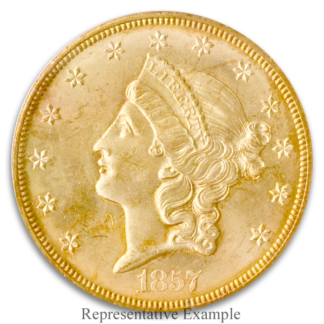1857-S $20 Liberty S.S. Central America PCGS MS64 1857-S $20 Liberty S.S. Central America PCGS MS64
