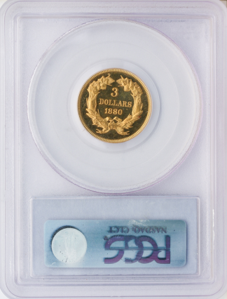 1880 $3 Indian Princess PCGS PR65 CAC Cameo 1880 $3 Indian Princess PCGS PR65 CAC Cameo