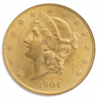 1904 $20 LIberty PCGS MS65 CAC 1904 $20 LIberty PCGS MS65 CAC