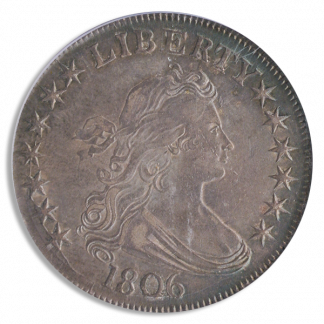1806 Draped Bust Half Pointed 6 PCGS AU50 CAC 1806 Draped Bust Half Pointed 6 PCGS AU50 CAC