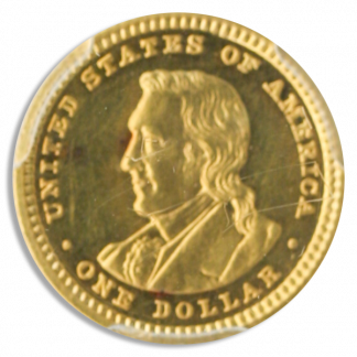 1904 $1 Lewis and Clark Gold Commemorative PCGS PR62 CAC 1904 $1 Lewis and Clark Gold Commemorative PCGS PR62 CAC