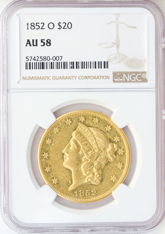 $20 LIBERTY 1852-O TY1