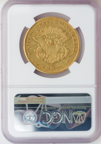 1852-O $20 Liberty NGC AU50 CAC 1852-O $20 Liberty NGC AU50 CAC