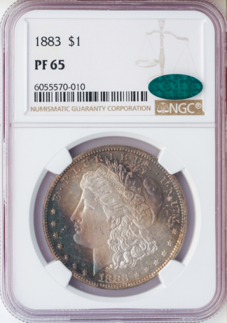 1883 Morgan $1 NGC PR65 CAC 1883 Morgan $1 NGC PR65 CAC