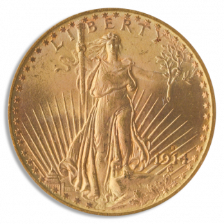 1914-S $20 Saint Gaudens PCGS MS65 CAC 1914-S $20 Saint Gaudens PCGS MS65 CAC