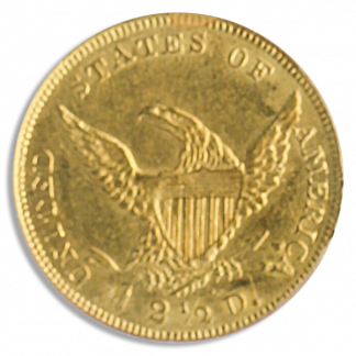1839-D $2 1/2 Classic Hed PCGS AU58
