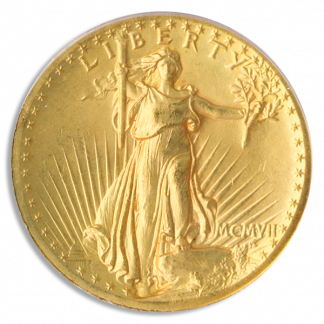 1907 $20 Saint Gaudens Wire Edge High Relief PCGS MS64 CAC 1907 $20 Saint Gaudens Wire Edge High Relief PCGS MS64 CAC