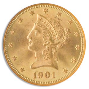 1901 $10 Liberty NGC MS65 CAC