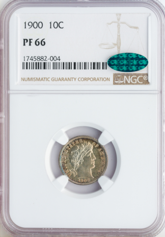 1900 Barber Dime NGC PR66 CAC 1900 Barber Dime NGC PR66 CAC