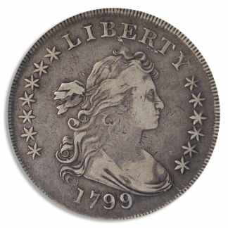 1799/8 Draped Bust 13 Star $1 PCGS VF30 CAC 1799/8 Draped Bust 13 Star $1 PCGS VF30 CAC