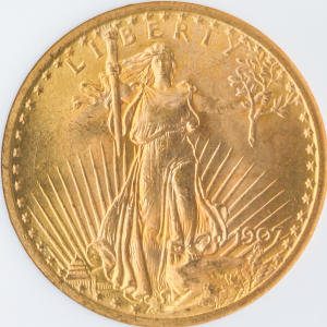 1907 $20 Saint Gaudens N/M NGC MS65