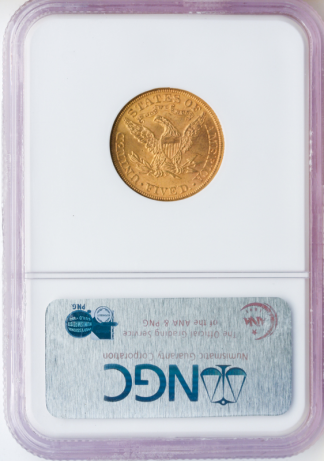 1899 $5 Liberty Gold Coin NGC Mint State 65(MS65) CAC 1899 $5 Liberty Gold Coin NGC Mint State 65(MS65) CAC