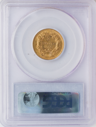 1854 $3 Indian Princess PCGS AU58 1854 $3 Indian Princess PCGS AU58