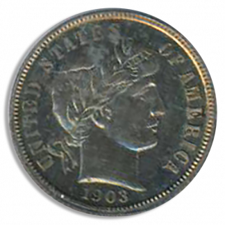 1903 Barber Dime PCGS PR65 CAC 1903 Barber Dime PCGS PR65 CAC