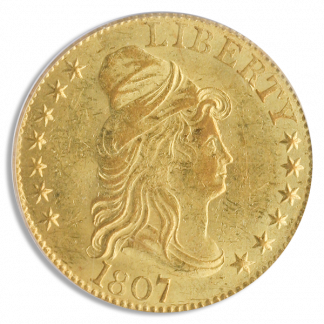 1807 Draped BUst Right PCGS MS62 CAC 1807 Draped BUst Right PCGS MS62 CAC