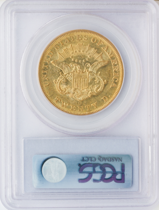 1858-O $20 Liberty PCGS AU58