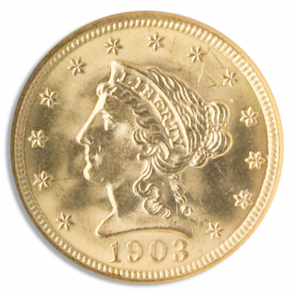 $2 1/2 Liberty Certified MS63 $2 1/2 Liberty Certified MS63