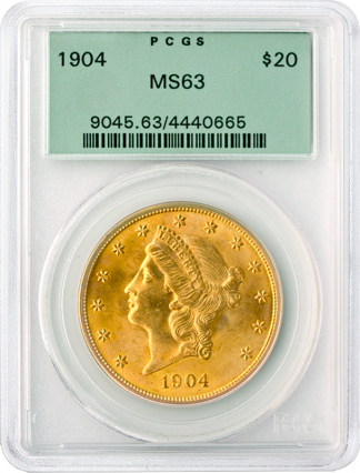 $20 Liberty MS63 Certified $20 Liberty MS63 Certified