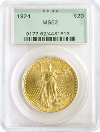 $20 Saint Gaudens MS62 Certified $20 Saint Gaudens MS62 Certified